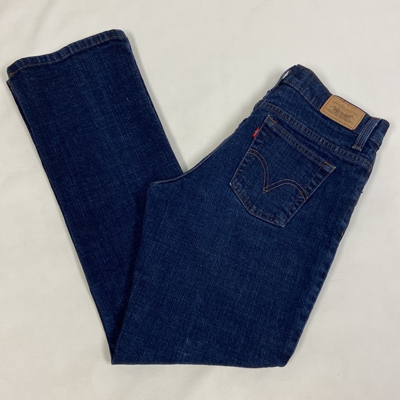 Levi’s 550 Relaxed Boot Cut Jeans Lined Dark Wash, Size 6 Medium - Picture 3 of 11